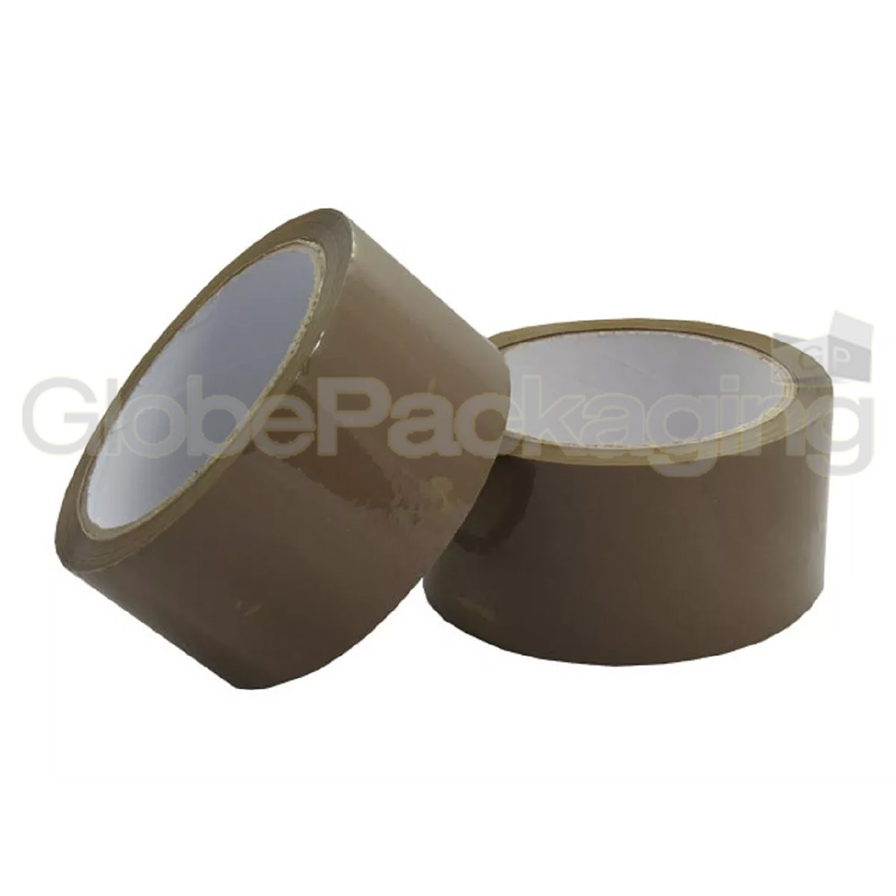 6 ROLLS OF BROWN PACKING PARCEL TAPE 48mm x 66M (2